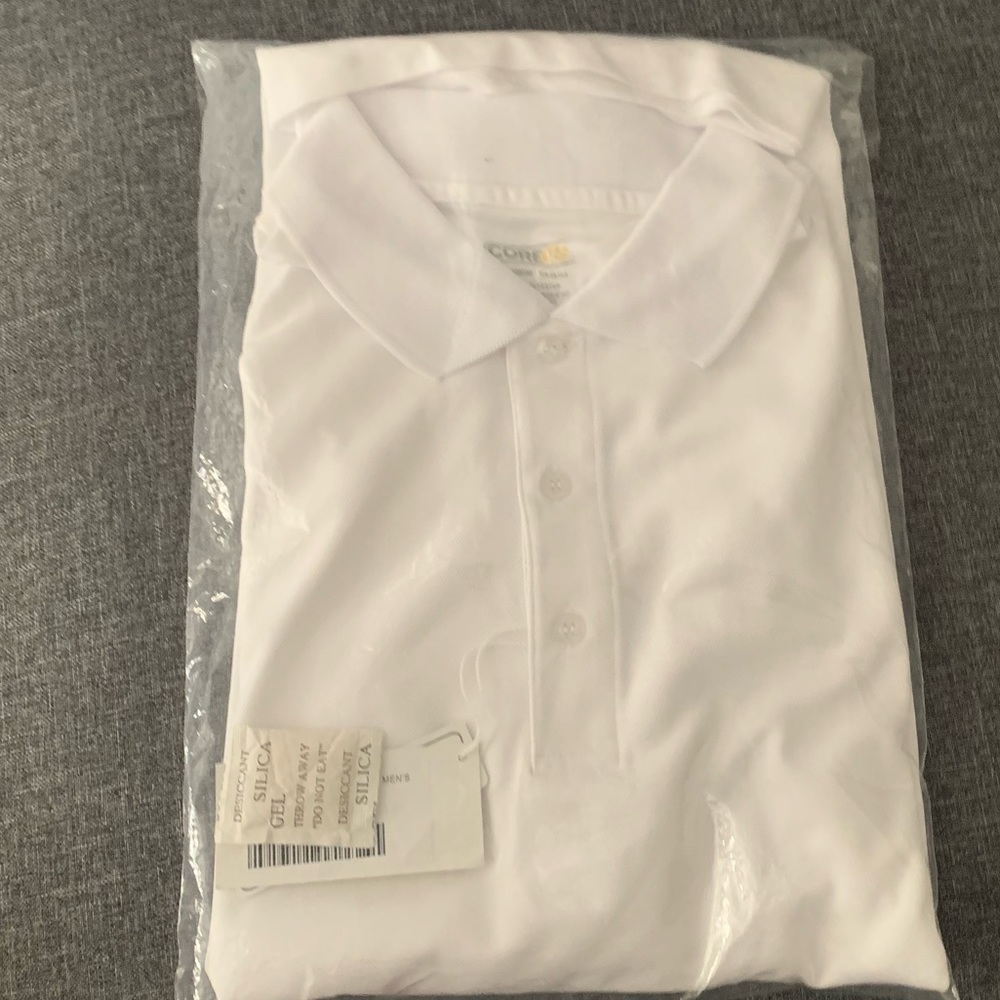 New white Men’s polo